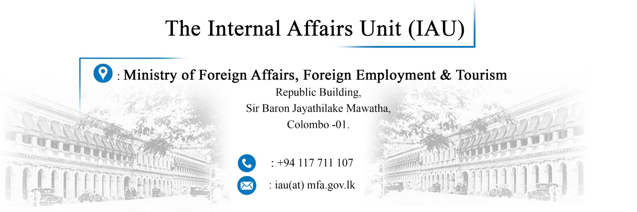 Internal Affairs Unit (IAU) – Ministry of Foreign Affairs, Foreign ...