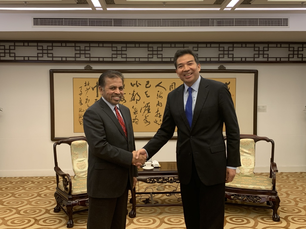 Ambassador Dr Palitha Kohona Meets Vice Minister Of Foreign Affairs Mr Luo Zhaohui Ministry