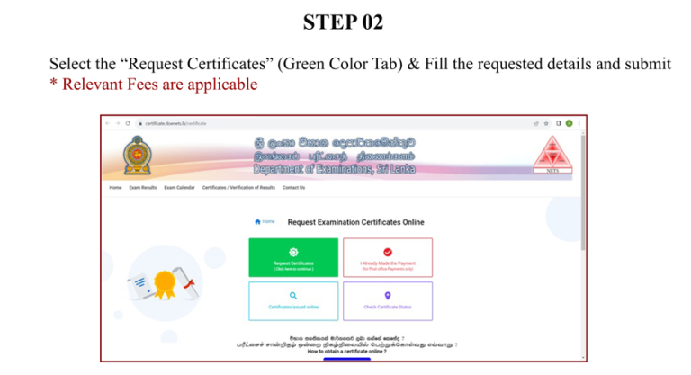 Certificates Issued By The Department Of Examinations – Ministry Of ...